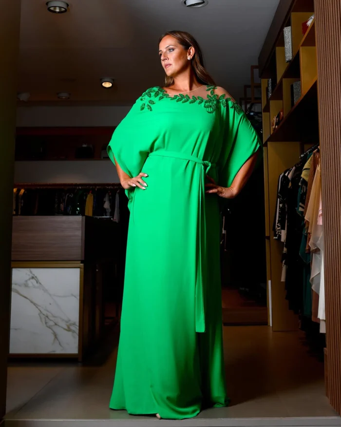 Vestito stile impero con ricami - immagine 2