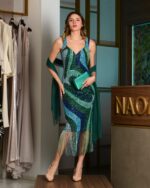 Vestito Longuette con frangia - immagine 3