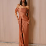 Terra di Siena - Abito lungo a sirena