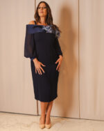 Blue Ortensia - Abito longuette blu