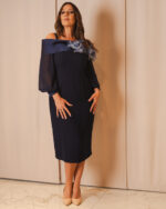 Blue Ortensia - Abito longuette blu