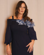 Blue Ortensia - Abito longuette blu - immagine 2