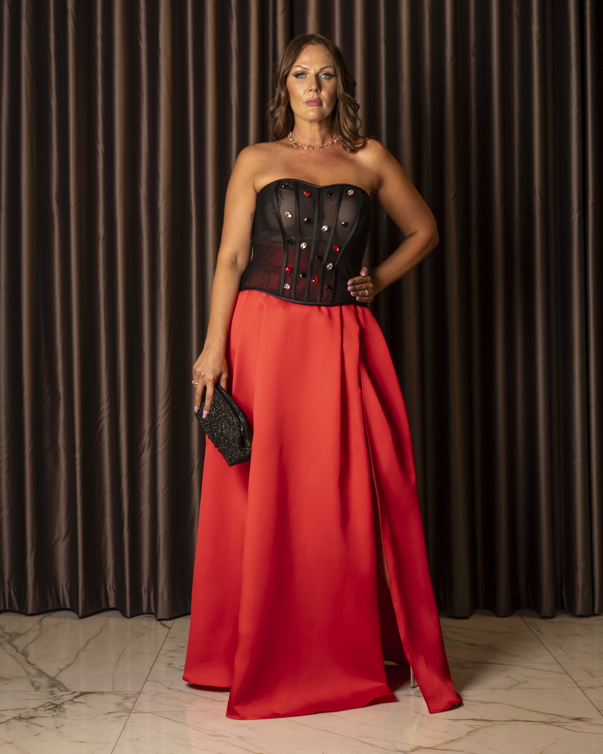 _DSC4656 Ruby Satin Skirt - immagine 1