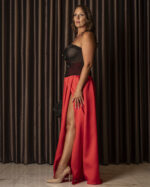 Ruby Satin Skirt - immagine 2
